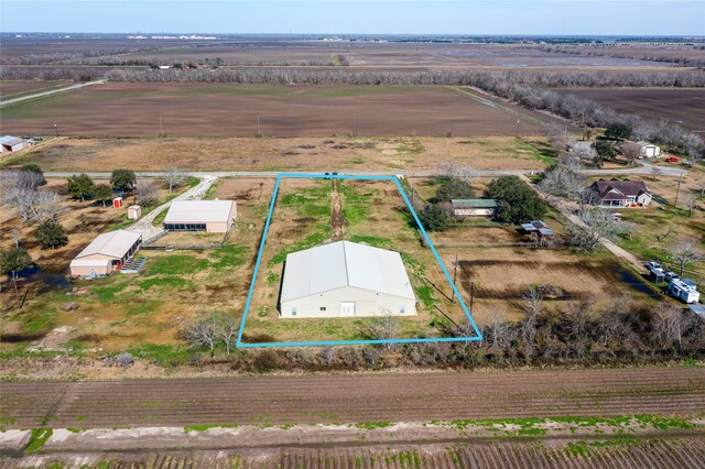 drone / aerial view featuring a rural view