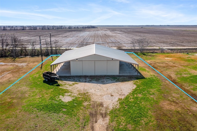 drone / aerial view featuring a rural view