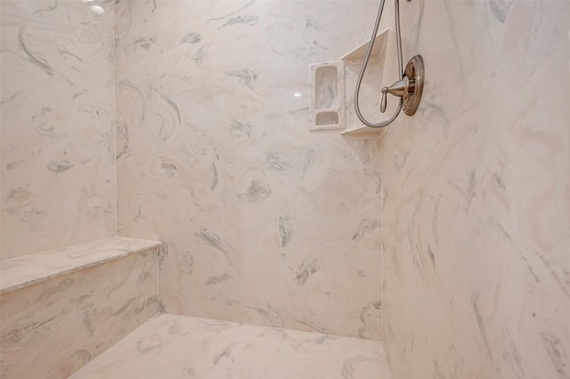 room details with tiled shower