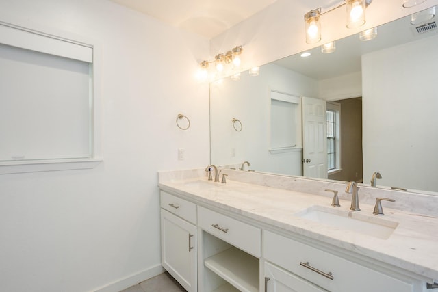 bathroom featuring vanity