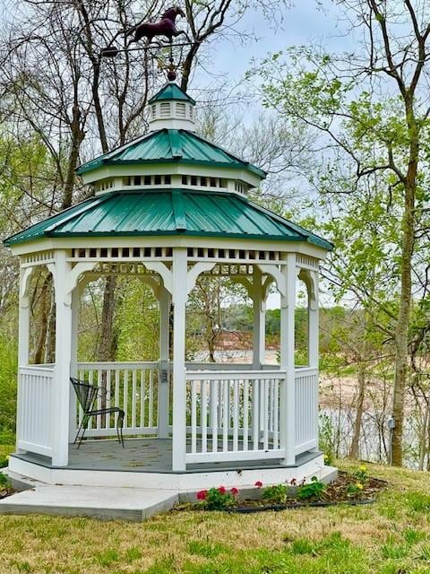 view of home's community featuring a gazebo