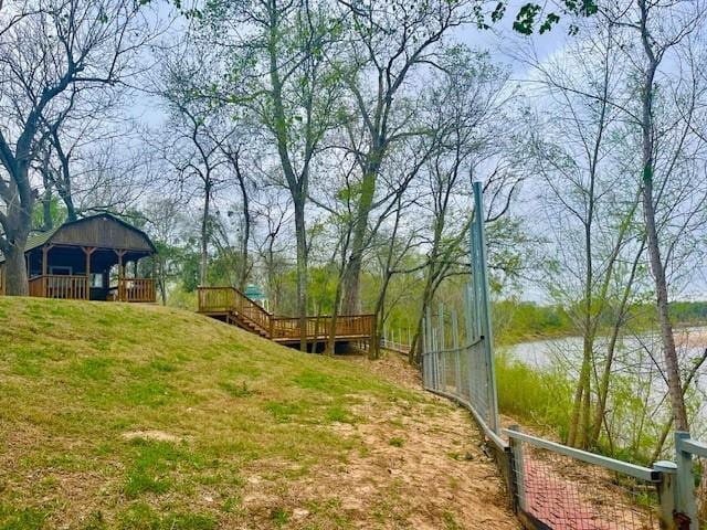 0 Buckskin Rd, Simonton, TX 77476 - view of yard with a deck with water view