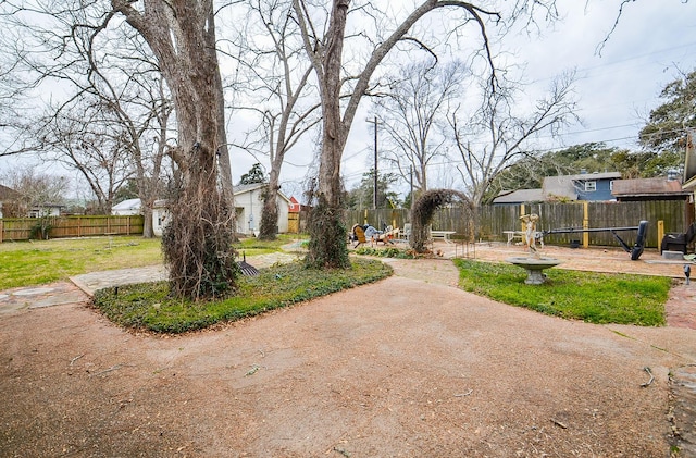 view of yard with a patio