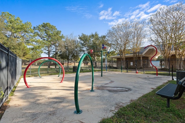 view of play area