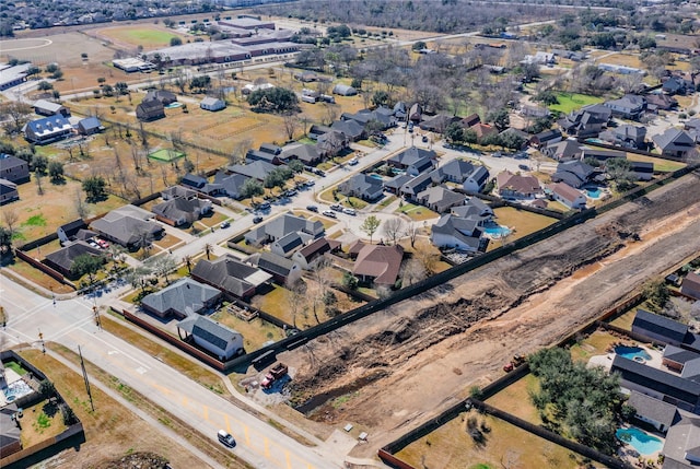 bird's eye view featuring a residential view