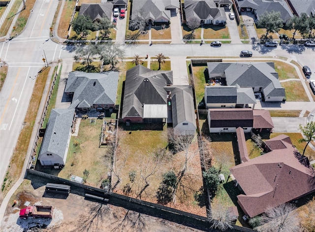 drone / aerial view with a residential view