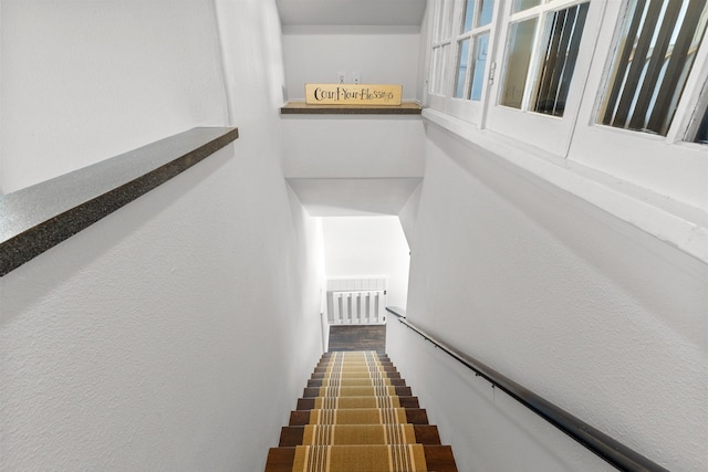 view of stairway