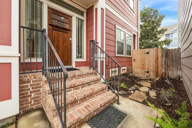 view of property entrance