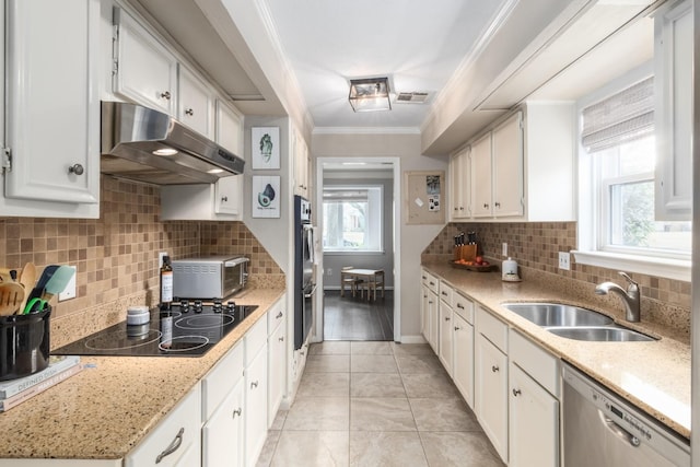 kitchen featuring white cabinetry, sink, and stainless steel appliances