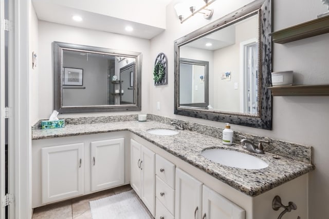 bathroom with vanity