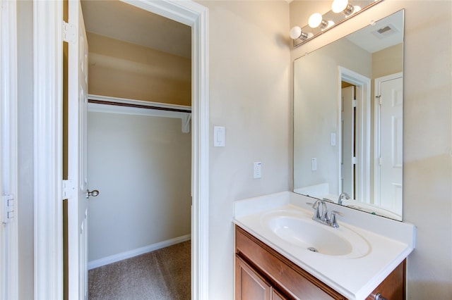 bathroom featuring vanity