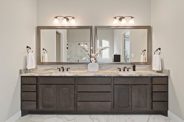 bathroom with vanity