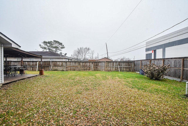 view of yard featuring a patio area