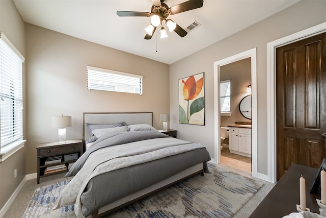 1826 Portsmouth St Unit A, Houston, TX 77098 - bedroom featuring baseboards, visible vents, and multiple windows