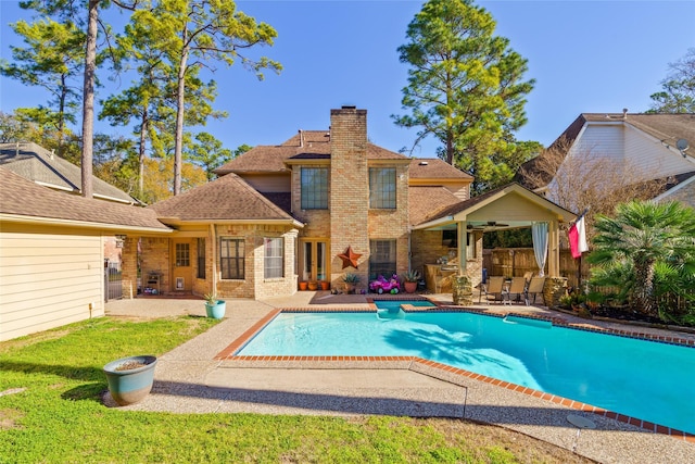 view of pool with a patio