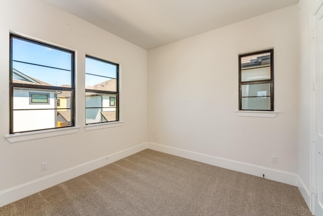 view of carpeted empty room