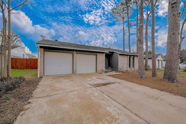 ranch-style house with a garage