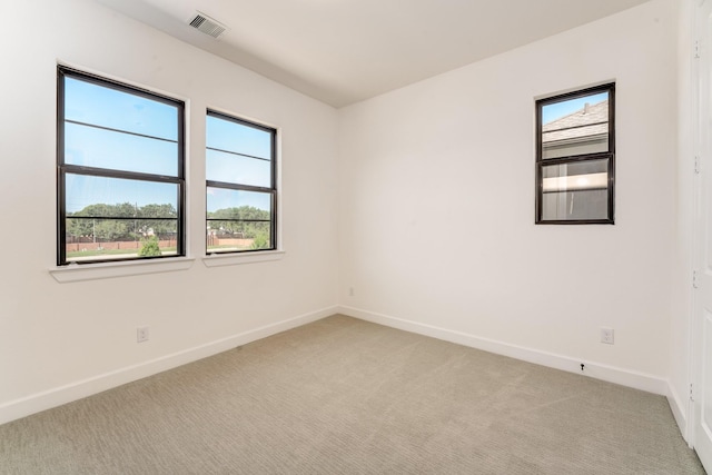 empty room with light carpet