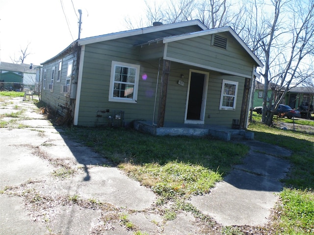 view of bungalow-style home