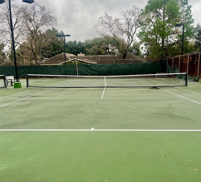 view of tennis court