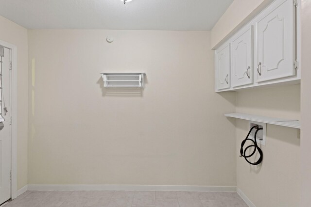 laundry area featuring cabinets and hookup for a washing machine