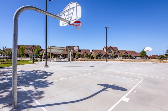 view of sport court