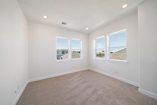 view of carpeted empty room