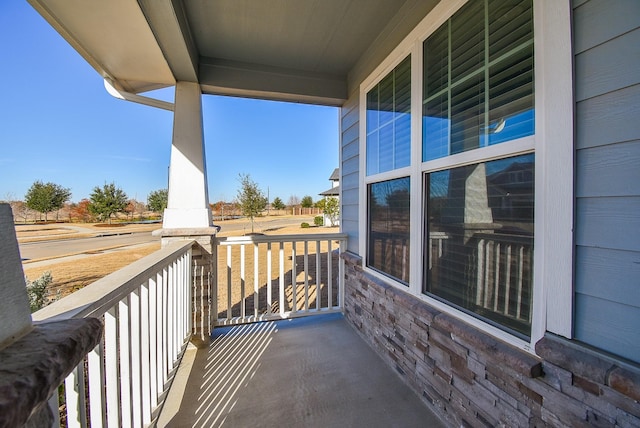 view of balcony