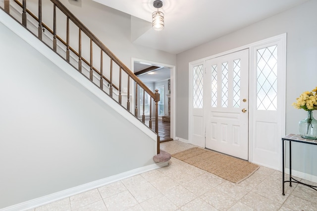 view of entrance foyer