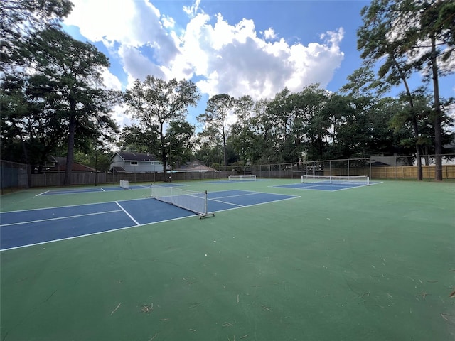 view of sport court