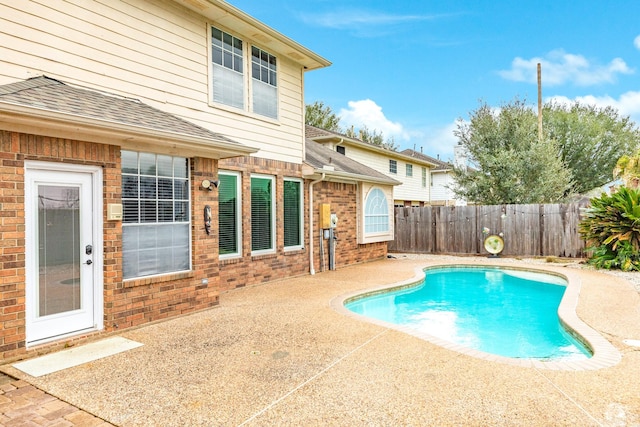 view of pool with a patio area