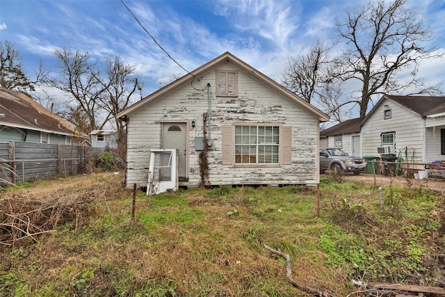 view of rear view of property