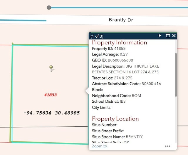 274 Brantly Dr, Livingston TX, 77351 land for sale