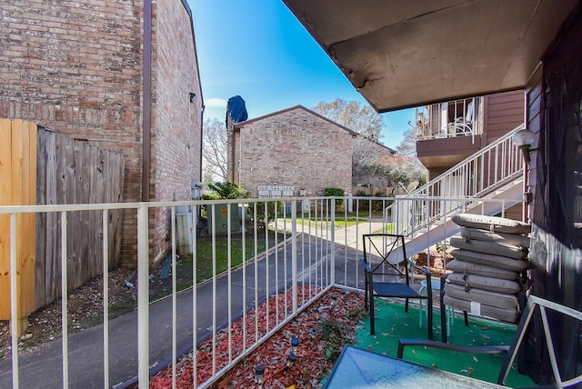 view of balcony