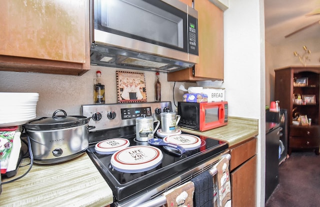 kitchen featuring appliances with stainless steel finishes