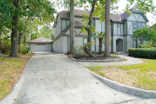 view of tudor home