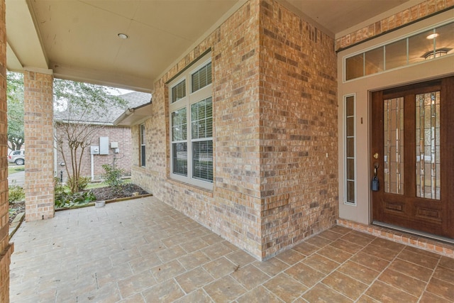 view of exterior entry with french doors