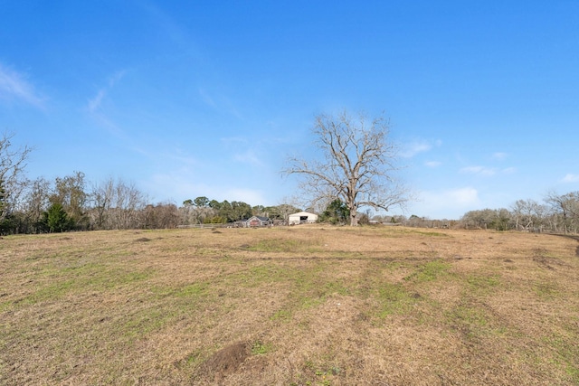 view of yard featuring a rural view