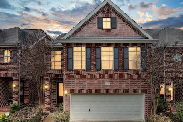 front facade featuring a garage