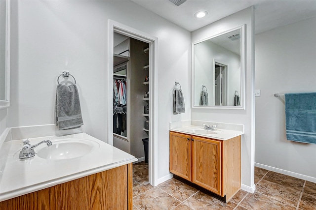 bathroom with vanity