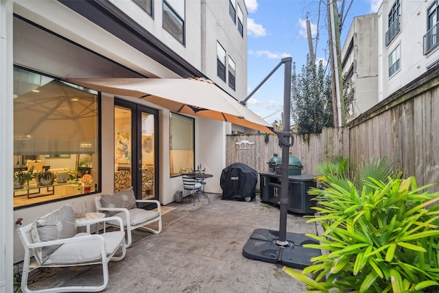 view of patio / terrace with grilling area