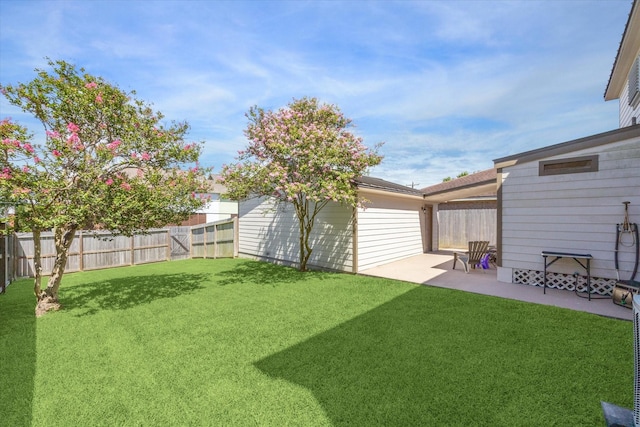 view of yard featuring a patio area