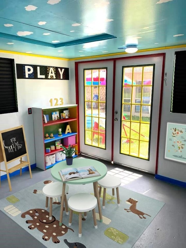 view of playroom