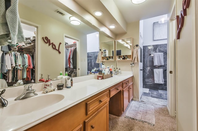 bathroom with vanity