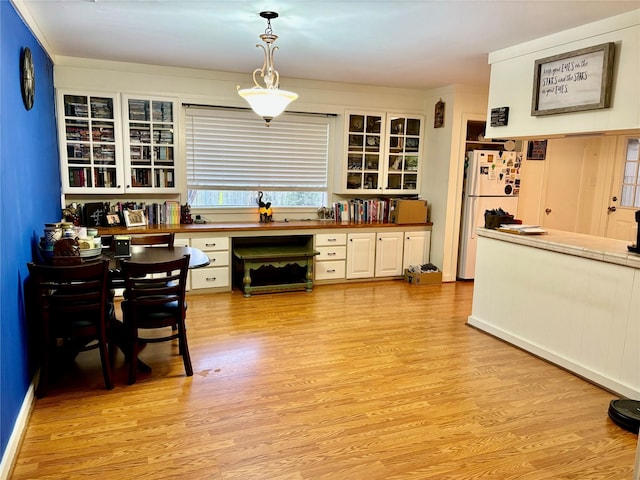 interior space featuring light hardwood / wood-style flooring