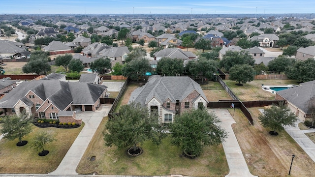 bird's eye view featuring a residential view