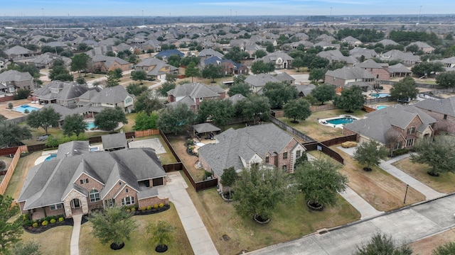 drone / aerial view featuring a residential view