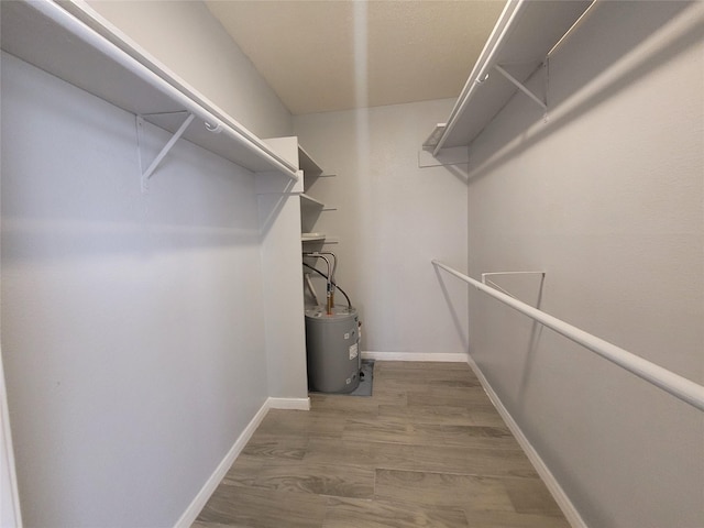 spacious closet featuring wood-type flooring