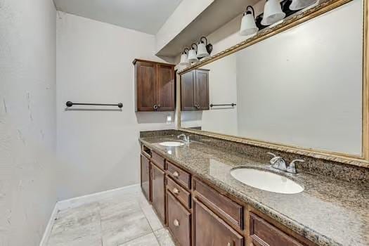 bathroom with vanity