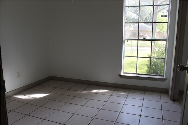 view of tiled empty room